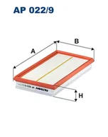 Filtry powietrza - Filtron AP 022/9 Filtr powietrza AP022/9 - miniaturka - grafika 1