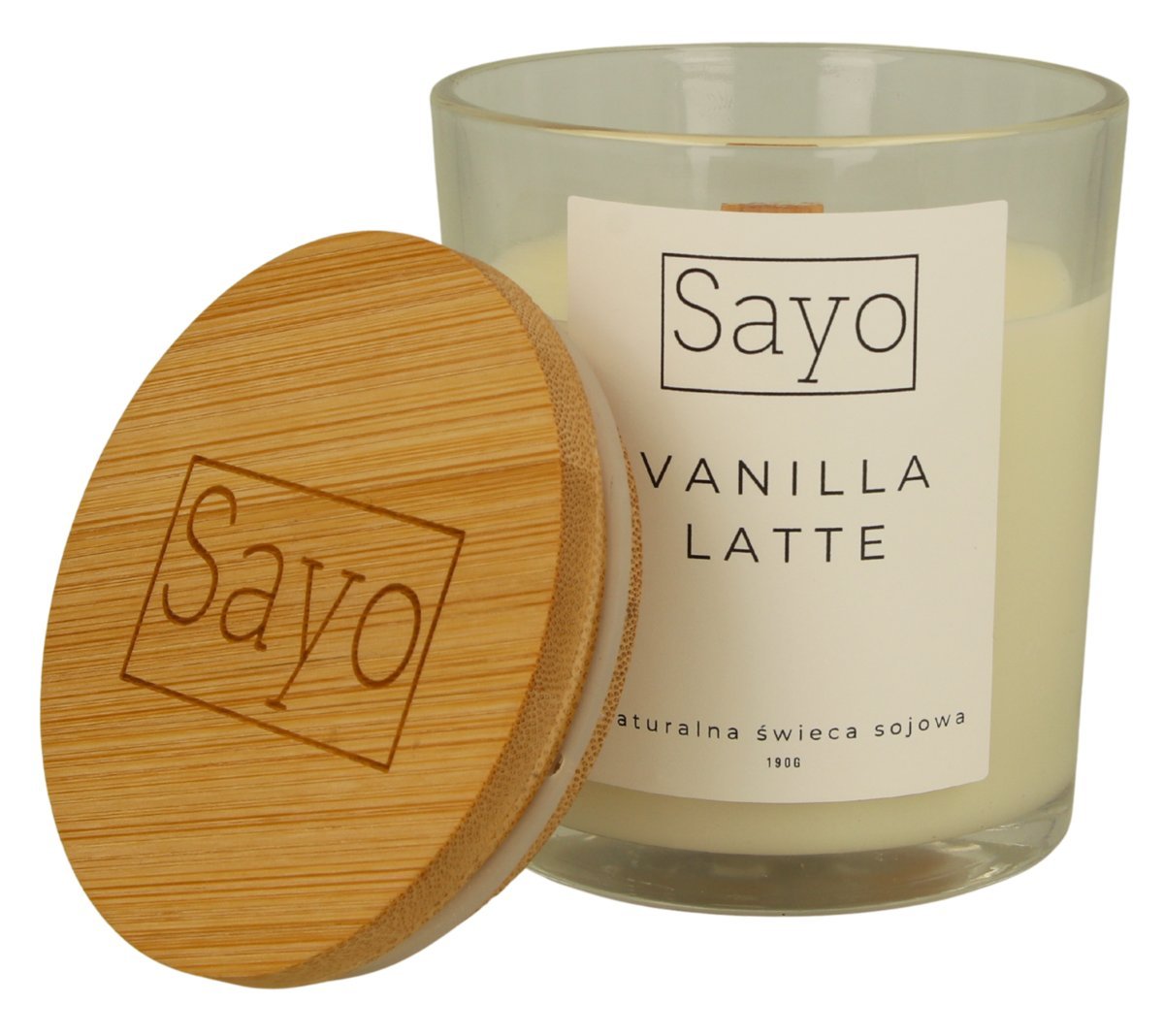 KAWA VANILLA LATTE SOJOWA ŚWIECA PREZENT ŚWIECZKA ZAPACHOWA 430G