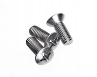 Śruby i nakrętki - M5x16 ŚRUBA STOŻKOWA KRZYŻAK łeb soczewkowy NIERDZEWNA A2 966 (10) - miniaturka - grafika 1