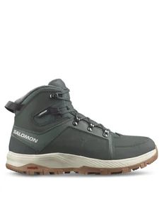 Salomon Trekkingi Outchill Thinsulate™ Waterproof L47328100 Zielony - Buty trekkingowe męskie - miniaturka - grafika 1