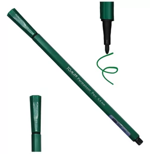 Marker permanentny pisak cienki zielony TOMA wodoodporny TO-315 - Kredki, ołówki, pastele i pisaki - miniaturka - grafika 1