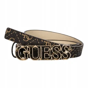 Guess Pasek Damski Victoria Not Adt Pant Belt Ciemny Brązowy R.L - Paski - miniaturka - grafika 1