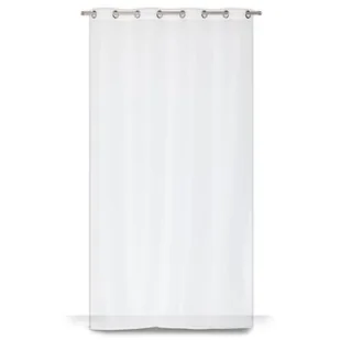 Firana na przelotkach biała 280 x 160 cm jednokolorowa - Firany - miniaturka - grafika 1