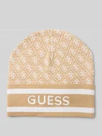 Czapki damskie - Czapka z dzianiny z wyhaftowanym logo model ‘SEVYN’ - miniaturka - grafika 1