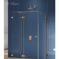 Kabiny prysznicowe - New Trendy EXK-3091 KABINA AVEXA GOLD PROSTOKĄTNA PRZY$342CIENNA L 110x100x200 CZYSTE 6mm ACTIVE SHIELD - miniaturka - grafika 1