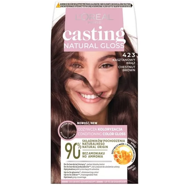 Casting Natural Gloss Farba do włosów 423 Kasztanowy Brąz