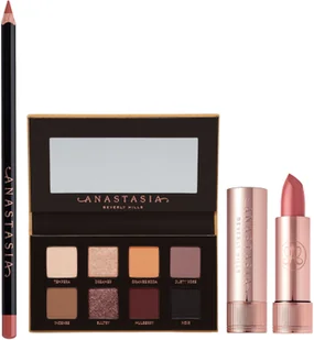 Anastasia Beverly Hills Mini Soft Glam Deluxe Trio - zestaw mini paletka, szminka i mini konturówka - Cienie do powiek - miniaturka - grafika 3
