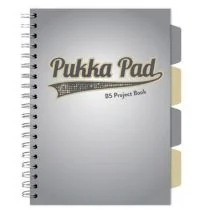 Pukka Project Book Grey B5 kratka 100 kartek 3 szt. - Zeszyty szkolne - miniaturka - grafika 1