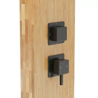 Panele prysznicowe - Corsan Basti Panel prysznicowy drewno bambusowe naturalne/czarny B002MBL - odbiór osobisty: Kraków, Warszawa - miniaturka - grafika 1