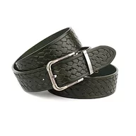 Paski - Anthoni Crown Unisex pasek damski, ciemnozielony, 115, ciemnozielony, 115 - miniaturka - grafika 1
