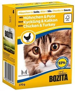BOZITA Cat Kurczak I Indyk W Sosie 370g - Mokra karma dla kotów - miniaturka - grafika 3