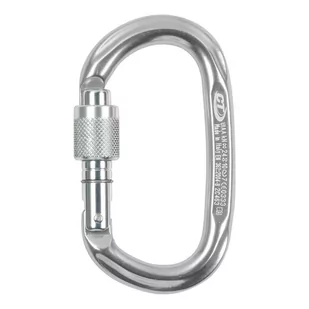 CLIMBING TECHNOLOGY Karabinek PILLAR CF SG (Screw Gate)-Srebrny - Sprzęt wspinaczkowy - miniaturka - grafika 1