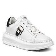 Sneakersy damskie - Sneakersy KARL LAGERFELD - KL62530 White Lthr - miniaturka - grafika 1