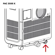Akcesoria do wentylacji i klimatyzacji - Trotec PAC 3500 X koło - miniaturka - grafika 1