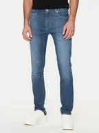 Spodnie męskie - Guess Jeansy M5RAN1 D5KS1 Niebieski Skinny Fit - miniaturka - grafika 1