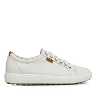 Sneakersy ECCO Soft 7 Ladies 43000301007 Biały - Sneakersy damskie - miniaturka - grafika 1