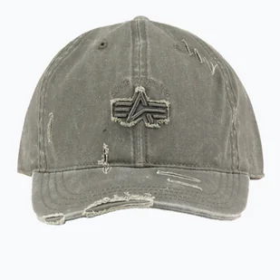 Czapka z daszkiem Alpha Industries Acid Logo dark olive WYSYŁKA W 24H 30 DNI NA ZWROT - Czapki damskie - miniaturka - grafika 1