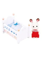 Akcesoria dla lalek - Sylvanian Families Akcesoria dla lalek "Baby chocolate bunnies with baby cot" - 3+ - miniaturka - grafika 1