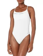 Stroje kąpielowe - Emporio Armani Swimwear Damski strój kąpielowy Emporio Armani Logo Lover One Piece, biały, M, biały, M - miniaturka - grafika 1