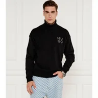 Swetry męskie - HUGO Wełniany sweter San Toby-L Relaxed fit - miniaturka - grafika 1