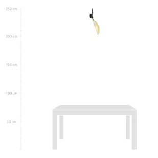 Kinkiet Lotus, czarny/biały/złoty, 1-pkt. - Lampy ścienne - miniaturka - grafika 3