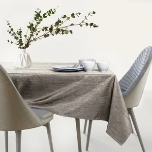Obrus Vesta Cappuccino Tłoczony Nowoczesny 110 koło AmeliaHome - TCLOTH/AH/VESTA/HMD/CAPPUCCINO/R110X110 - Obrusy i serwetki - miniaturka - grafika 5