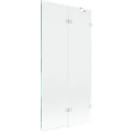 Parawany nawannowe - Mexen Lunar parawan nawannowy 2-skrzydłowy prawy 90 x 150 cm, transparent, biały - 897-090-100-20-00-P - miniaturka - grafika 1