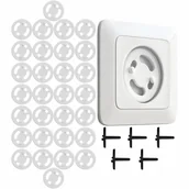 Akcesoria fotograficzne - BIAŁE ZABEZPIECZENIA DO GNIAZDEK KONTAKTÓW - 30x - miniaturka - grafika 1