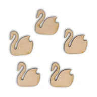 Scrapbooking - EKO-DECO, scrapki łabędź, 5 sztuk - miniaturka - grafika 1