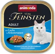 Mokra karma dla kotów - Zestaw Animonda vom Feinsten Adult NoGrain w sosie, 30 x 100 g - Łosoś w sosie ziołowym - miniaturka - grafika 1