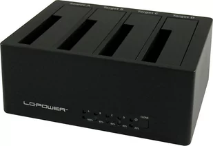 LC-Power 2.5”/3.5” SATA - USB 3.2 Gen1/eSATA (LC-DOCK-U3-4B) - Stacje dokujące i replikatory portów - miniaturka - grafika 1