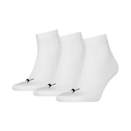 Skarpetki damskie - Skarpety Puma Quarter Plain 3pak białe 938589 09 - miniaturka - grafika 1