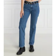 Spodnie damskie - CALVIN KLEIN JEANS Jeansy | Straight fit - miniaturka - grafika 1