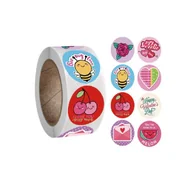 Scrapbooking - Naklejki Ozdobne Okrągłe Walentynki Miłość 100 Szt - miniaturka - grafika 1