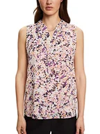 Koszulki i topy damskie - ESPRIT Collection Kwiatowy top z szyfonu, fioletowy, 32 - miniaturka - grafika 1