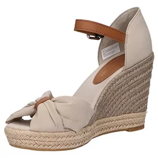 Tommy Hilfiger Damskie sandały z odkrytymi palcami z wysokim klonem, espadryle, KAMIEŃ, 41 EU - Espadryle damskie - miniaturka - grafika 1