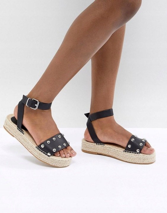 DAMSKIE ESPADRYLE CZARNE DŻETY KLASYCZNE 39 1DFC