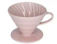 Zaparzacze i kawiarki - Hario Ceramiczny Drip V60-02 RÓŻOWY 4977642727908 - miniaturka - grafika 1