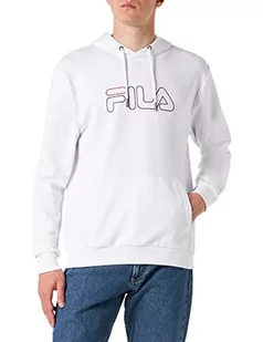 FILA Męska bluza z kapturem, jasna biel, L, Bright White, L - Bluzy męskie - miniaturka - grafika 1