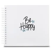 Albumy fotograficzne - Album HAMA Spiral Good Things Happy Biały (50 stron) - miniaturka - grafika 1