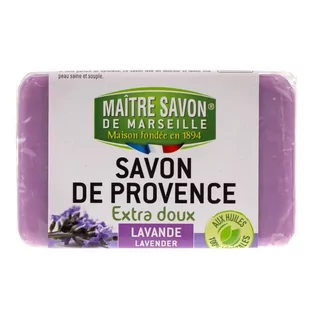 Maitre Savon De Marseille Mydło marsylskie lawenda 100 g - Maître Savon - Mydła - miniaturka - grafika 1