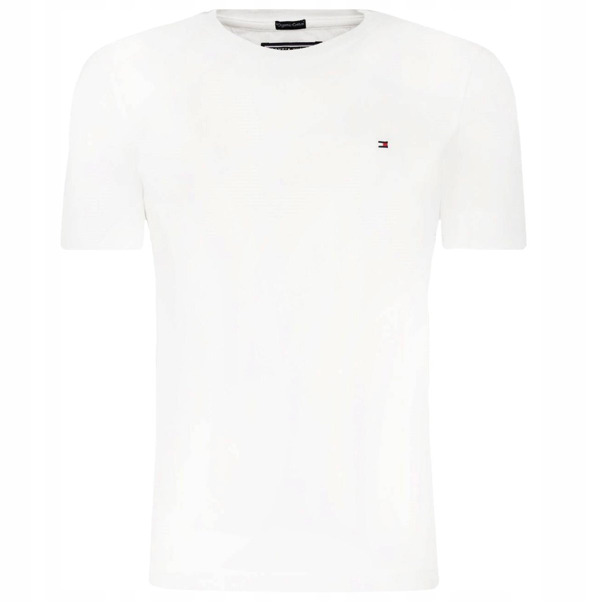 TOMMY HILFIGER JEANS koszulka meska biala tshirt logo okragly dekolt TOMMY HILFIGER JEANS koszulka meska biala tshirt logo okragly dekolt r.L