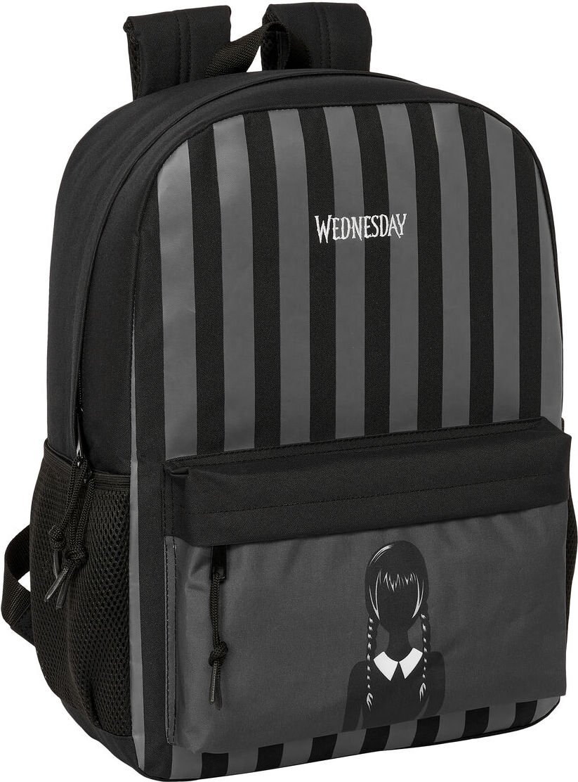 Plecak szkolny Wednesday czarny 32 x 43 x 14 cm