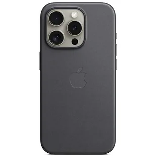 Etui z tkaniny FineWoven z MagSafe do iPhonea 15 Pro - czarne - Plecaki szkolne i tornistry - miniaturka - grafika 1