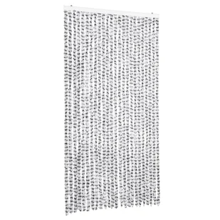 vidaXL Zasłona na muchę jasnoszara i ciemnoszara 100x230 cm szenilowa - Zasłony - miniaturka - grafika 1