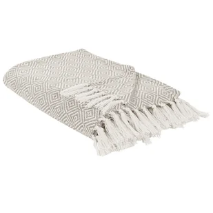 Narzuta na łóżko TOUTLI Bawełna 220 x 240 cm Beżowoszary B502496 - Narzuty Narzuta na łóżko TOUTLI Bawełna 220 x 240 cm Beżowoszary B502496 - Narzuty - miniaturka - grafika 1