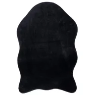 Dywany - Dywan Rabbit Sztuczna skóra czarny 60 x 90 cm - miniaturka - grafika 1