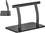 Meble fryzjerskie - Podnóżek fryzjerski podstawa antypoślizgowa czarny - miniaturka - grafika 1