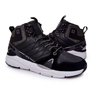 Wysokie Sportowe Męskie Buty Big Star II174223 Czarne - Buty sportowe męskie - miniaturka - grafika 1