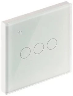 POTRÓJNY INTELIGENTNY DOTYKOWY PRZEŁĄCZNIK ŚWIATŁA ATLO-TB3-TUYA Wi-Fi, Tuya Smart - Systemy inteligentnych domów - miniaturka - grafika 1